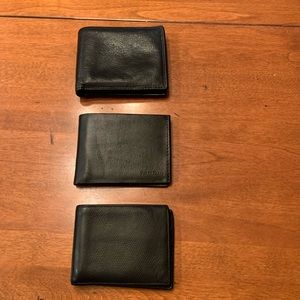Cole Haan & Perry Ellis Men Leather Bifold Wallets